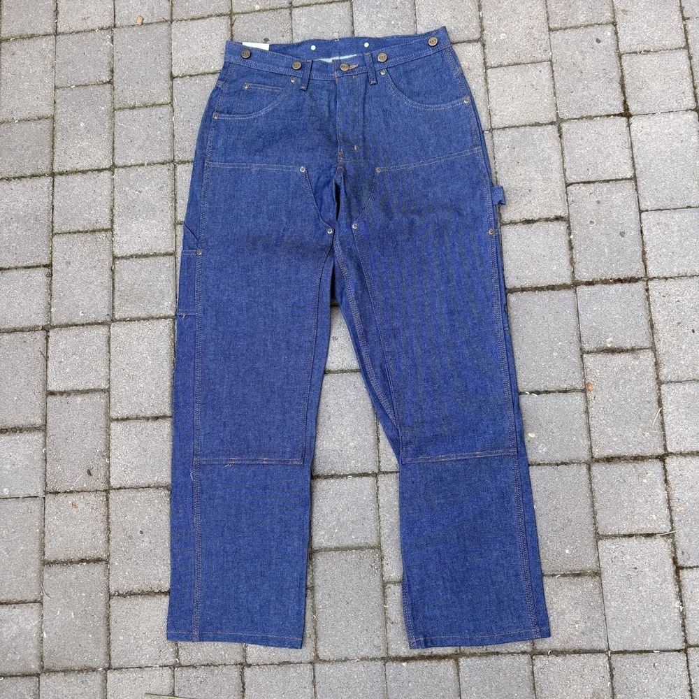 Deadstock Key Double Knee Denim Logger Jeans Work Pants Y2K Made In Mexico 32x30